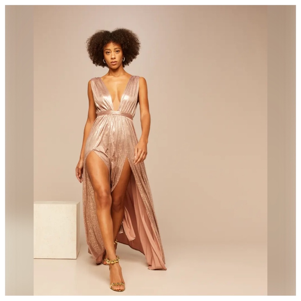 BRONX & BANCO Goddess Metallic Snake Gown - Picture 4 of 4